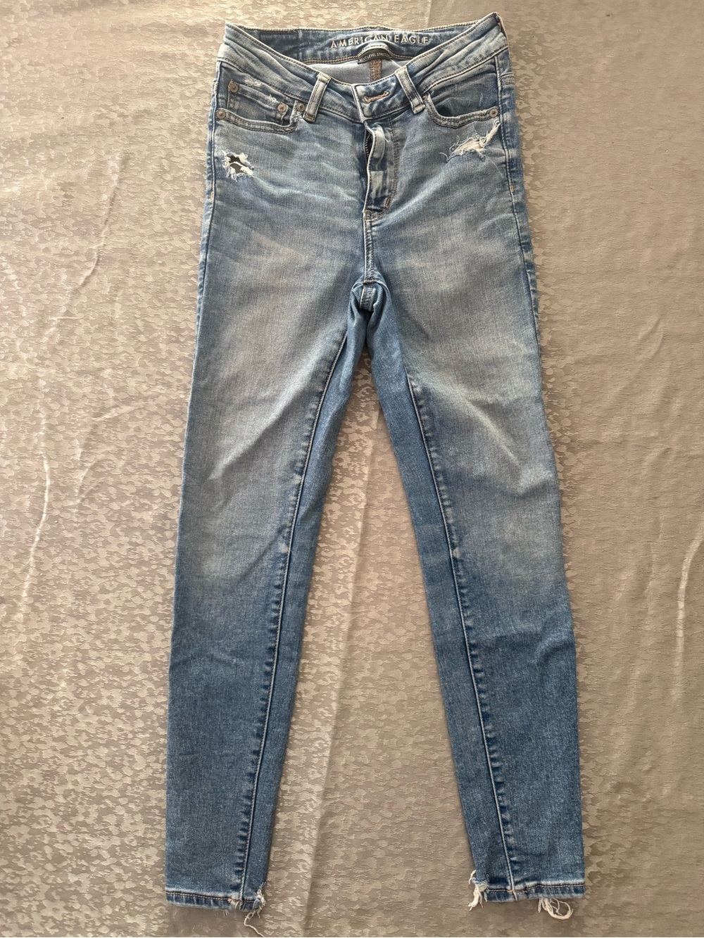 American Light Blue High-Rise Jegging